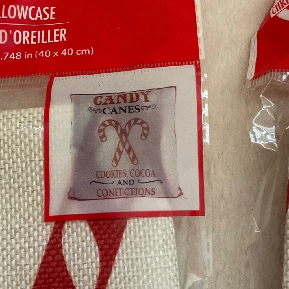 Christmas Holiday Pillowcases - Red and White